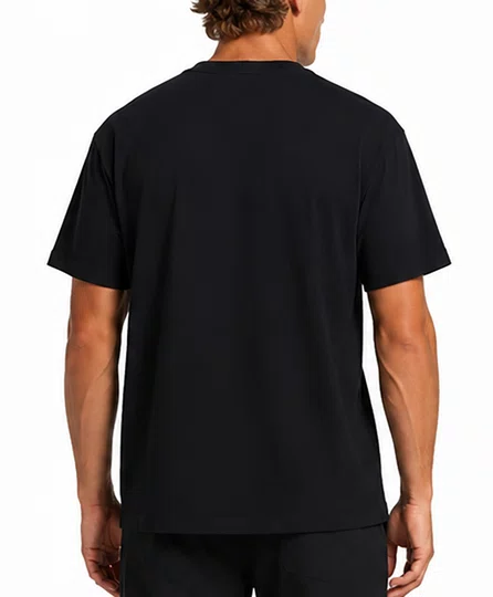 Camiseta Masculina Plano C Basic Manga Curta Estampada - Preto