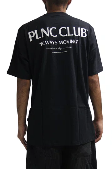 Camiseta Masculina Plano C Club Cotton Manga Curta Estampada - Preto