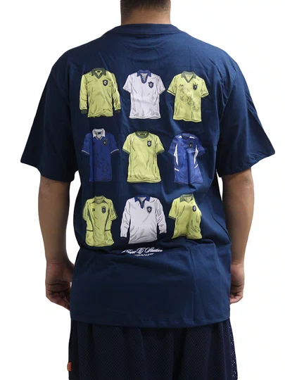 Camiseta Masculina Plano C Legendary Manga Curta Estampada - Marinho
