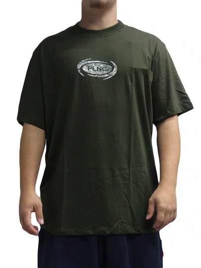 Camiseta Masculina Plano C Raw Energy Manga Curta Estampada - Verde