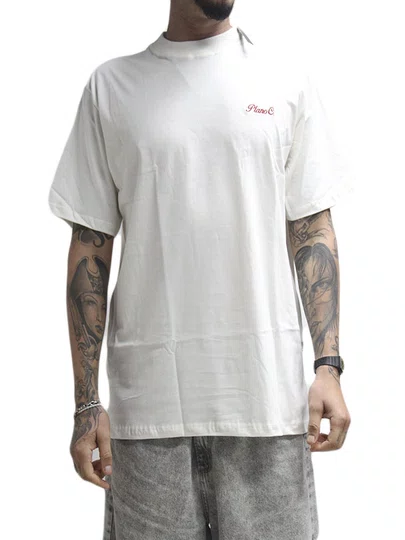 Camiseta Masculina Plano C Signature Manga Curta Estampada - Off White