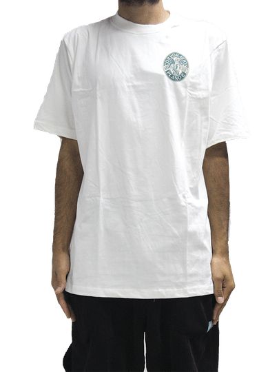 Camiseta Masculina Plano C The Saint Manga Curta Estampada - Off White