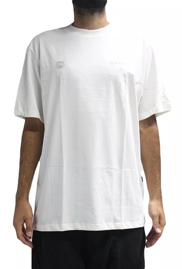 Camiseta Masculina Plano C The Seal Manga Curta Estampada - Off White