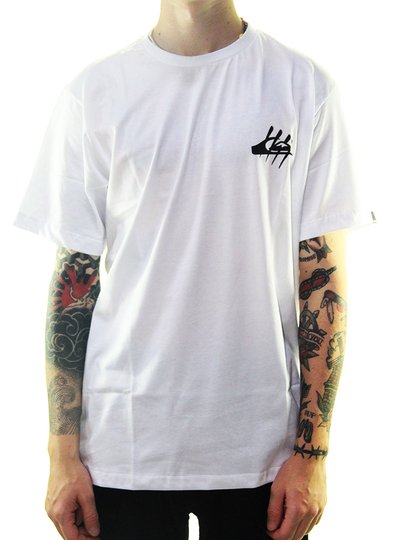 Camiseta Masculina Quiksilver G Land Art Manga Curta Estampada - Branco