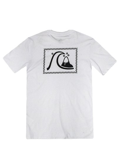 Camiseta Masculina Quiksilver The Original Manga Curta Estampada - Branco