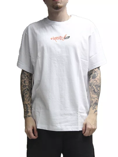 Camiseta Masculina Rc Script Signature Manga Curta Estampada - Branco