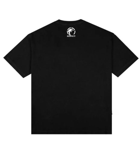 Camiseta Masculina Respect Pharrel Face Manga Curta Estampada - Preto