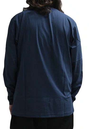 Camiseta Masculina Ric Curl Classic Surf Manga Longa Estampada - Marinho