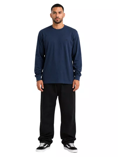 Camiseta Masculina Ric Curl Classic Surf Manga Longa Estampada - Marinho