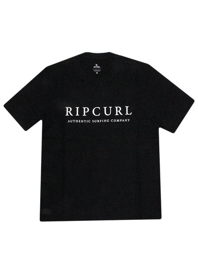 Camiseta Masculina Rip Curl Cosy Surf Manga Curta Estampada - Preto