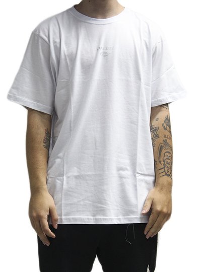 Camiseta Masculina Rip Curl Fade Out New Year Manga Curta Estampada - Branco