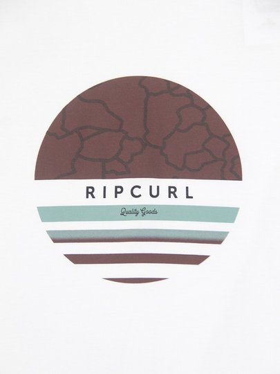 Camiseta Masculina Rip Curl Filter Manga Curta Estampada - Branco