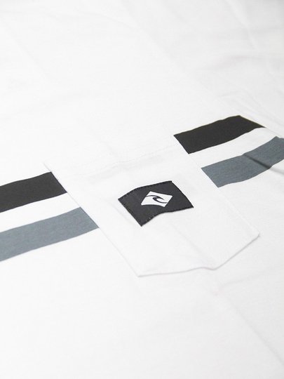 Camiseta Masculina Rip Curl Icon Manga Curta Estampada - Branco