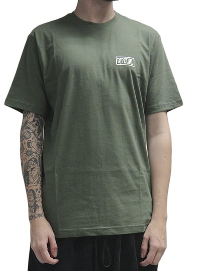 Camiseta Masculina Rip Curl Made For Manga Curta Estampada - Verde
