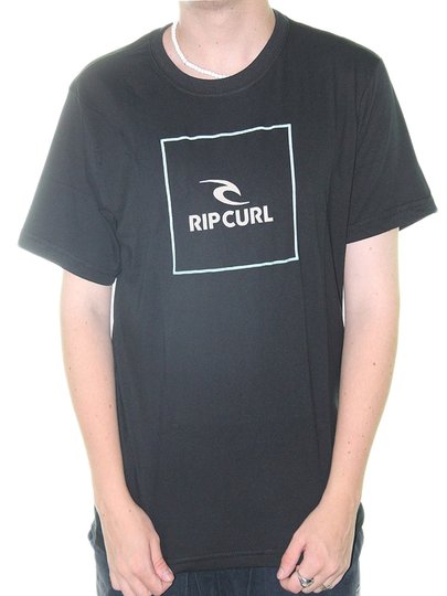 Camiseta Masculina Rip Curl Manga Curta Estampada - Preto