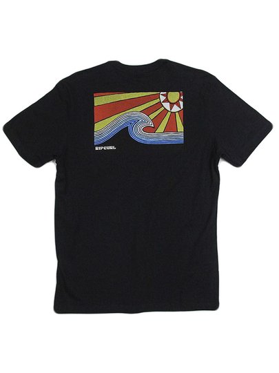 Camiseta Masculina Rip Curl SWC Hazed Manga Curta Estampada - Preto