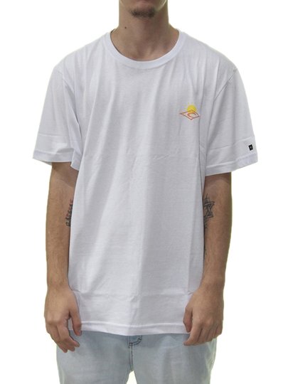 Camiseta Masculina Rip Curl Wave Sport Tee Manga Curta Estampada - Branco