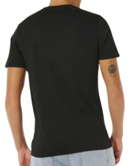 Camiseta Masculina Rip Curl Wettie E7 Manga Curta Estampada - Preto