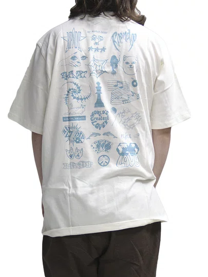Camiseta Masculina Ripndip The Peoples Choice Manga Curta Estampada - Off White