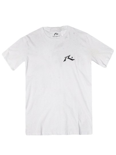 Camiseta Masculina Roxy Short Dmin Manga Curta Estampada - Branco