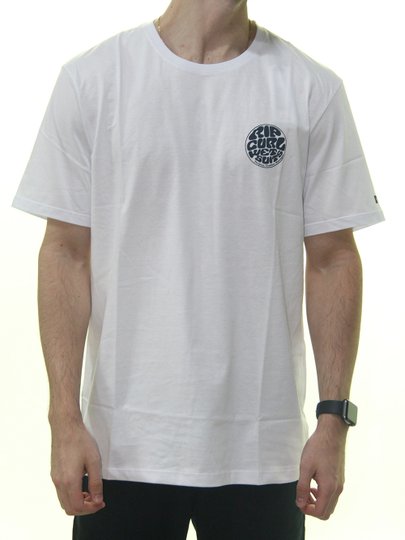 Camiseta Masculina Rp Curl Wettie Essentials Tee Manga Curta Estampada - Branco