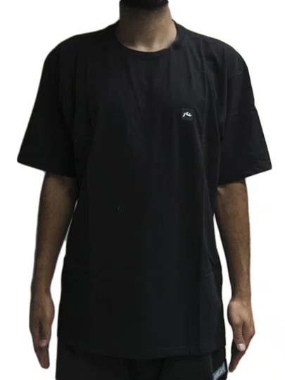 Camiseta Masculina Rusty Essential Manga Curta Estampada - Preto