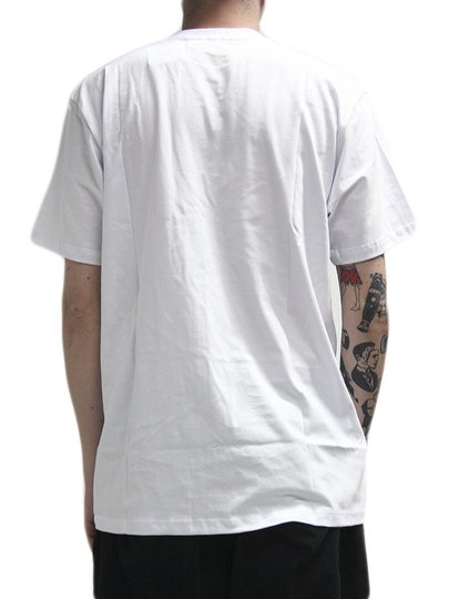 Camiseta Masculina Rusty Rude Manga Curta Estampada - Branco