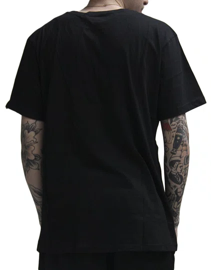 Camiseta Masculina Rusty Shay Manga Curta Estampada - Preto