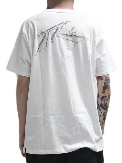 Camiseta Masculina Rusty Soaker Manga Curta Estampada - Branco