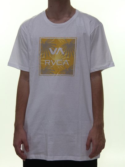 Camiseta Masculina RVCA All Out Manga Curta - Branco