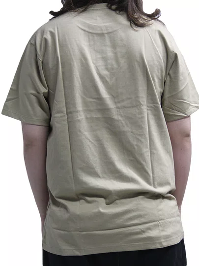 Camiseta Masculina Rvca All The Way Manga Curta Estampada - Areia