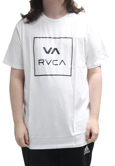 Camiseta Masculina Rvca All The Way Manga Curta Estampada - Branco