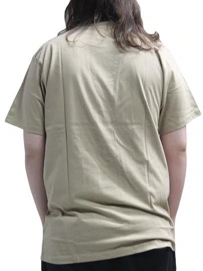 Camiseta Masculina Rvca Anp Label Manga Curta Estampada - Areia