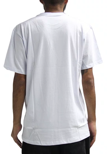 Camiseta Masculina Rvca Big Manga Curta Estampada - Branco