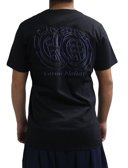 Camiseta Masculina Rvca Future Manga Curta Estampada - Preto
