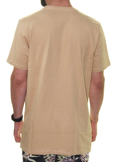 Camiseta Masculina RVCA M/C ANP Manga Curta - Bege