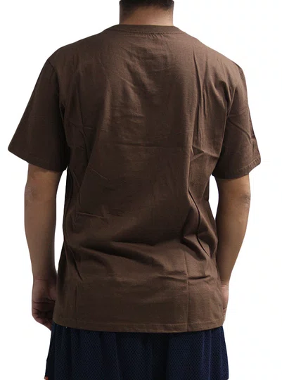 Camiseta Masculina Rvca Regular Manga Curta Estampada - Marrom