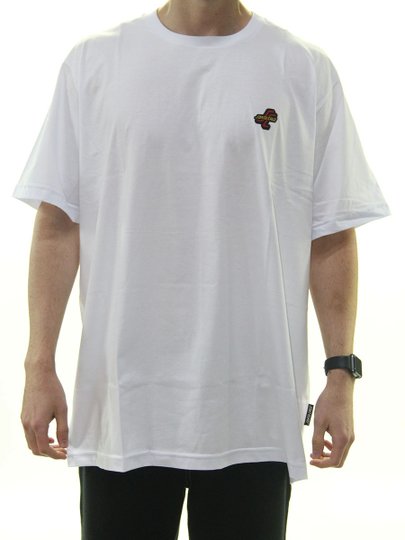 Camiseta Masculina Santa Cruz Big Manga Curta - Branco