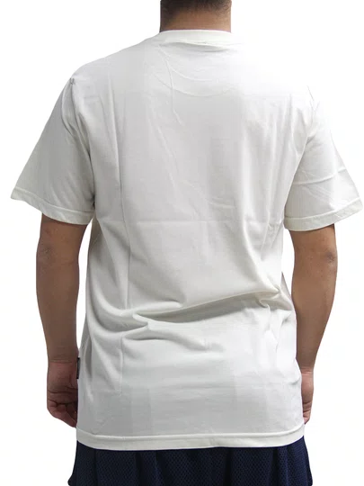 Camiseta Masculina Santa Cruz Burnt Bone Hand Manga Curta Estampada - Off White
