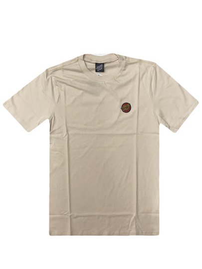 Camiseta Masculina Santa Cruz Classic Dot Manga Curta Estampada - Caqui