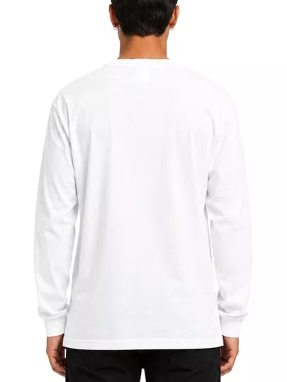 Camiseta Masculina Santa Cruz Classic Dot Manga Longa Estampada - Branco