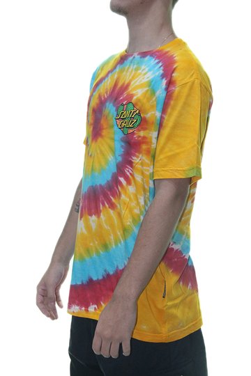 Camiseta Masculina Santa Cruz Especial Cactus Dot Manga Curta Estampada - Tie Dye