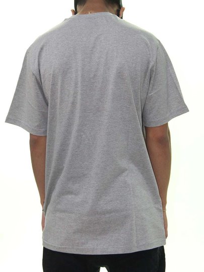 Camiseta Masculina Santa Cruz Flaming Manga Curta Estampado - Cinza Mesclado