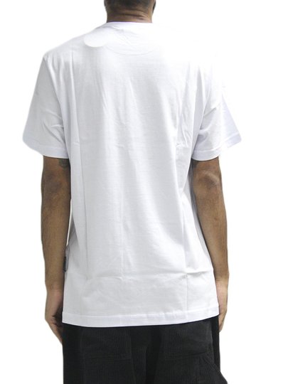 Camiseta Masculina Santa Cruz Flaming Dot Manga Curta Estampada - Branco