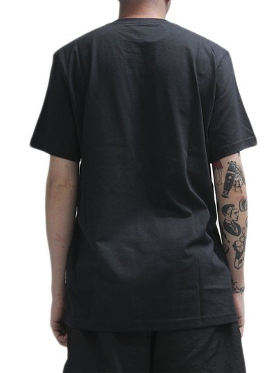 Camiseta Masculina Santa Cruz Flaming Dot Manga Curta Estampada - Preto