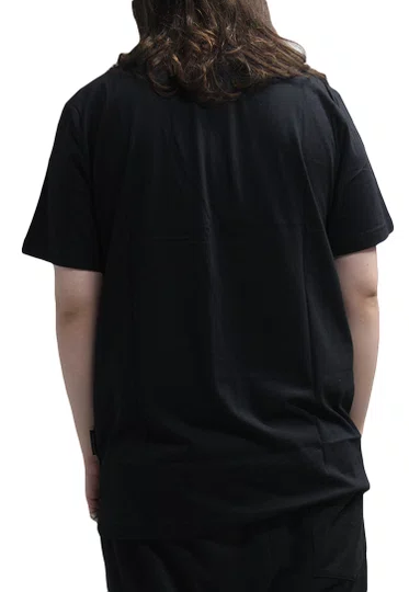 Camiseta Masculina Santa Cruz Simplified Manga Curta Estampada - Preto