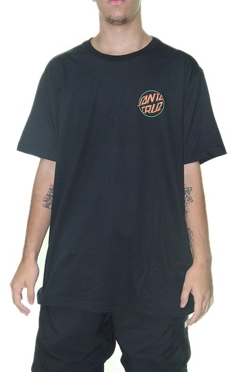 Camiseta Masculina Santa Cruz Toxic Manga Curta Estampada - Preto