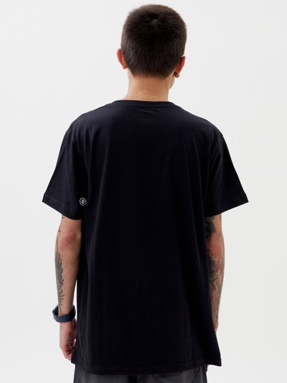 Camiseta Masculina Santo Swell Fit Nature Manga Curta Estampada - Preto