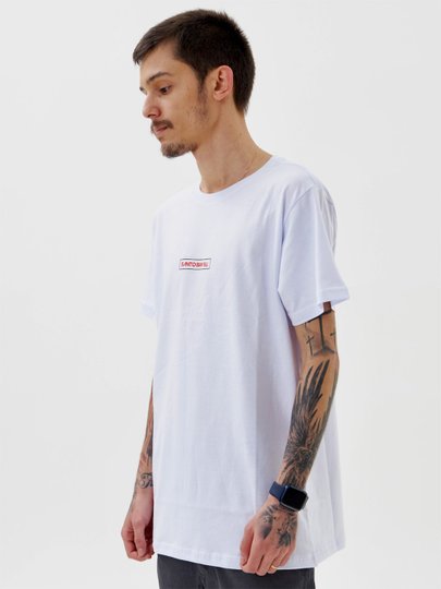 Camiseta Masculina Santo Swell Fit Urban Flower Manga Curta Estampada - Branco