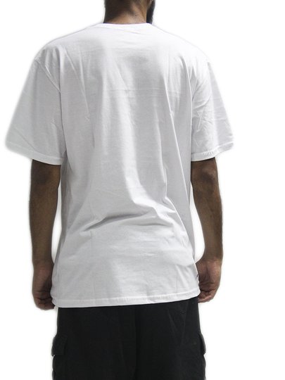 Camiseta Masculina Session Aqui Vive Um Skateboard Manga Curta Estampada - Branco